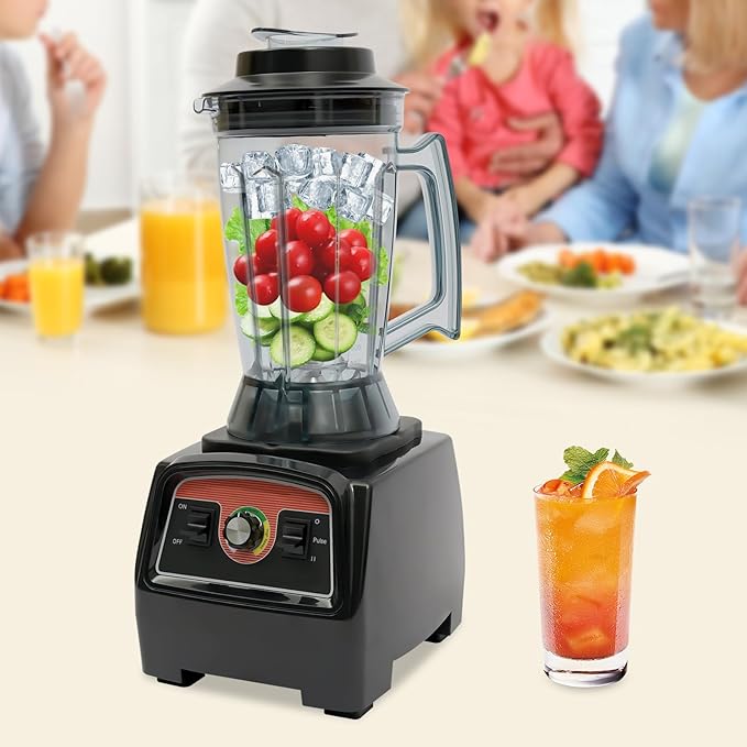 Blenders for KitchenProfessional Blender 2800W Blender with 131Oz. Jar57000RPM Variable Speed &amp Pulse Professional Countertop Blender for Smoothies Ice Crush Frozen Drinks Black