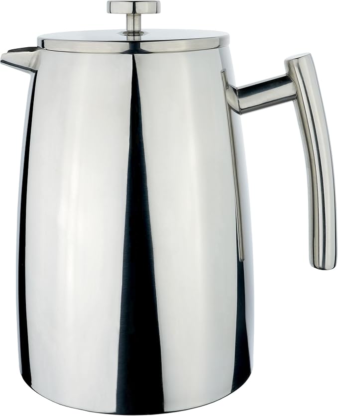 HFD-16 Belmont 16 Cup Double Walled Cafetiere Coffee Maker Mirror Finish 2 Litre