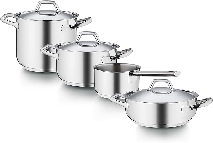 Barazzoni Cookware Set Chef line 9 pcs Made in Italy
