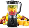 Reemix Blender 50oz Countertop Blender - 2 Adjustable Speeds + Pulse Dual Safety Locks Dishwasher-Safe Pitcher for Smoothies Crushing Ice &amp Family Meals