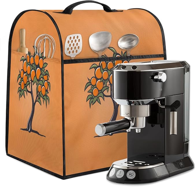 cfpolar Kitchen Aid Mixer Cover Compatible with 6-8 Quarts Tree Fruit Oranges Stand Mixer Cover Kitchen Aid Mixers Accessories Appliance Organizer Bag Dust Covers with Zipper Pocket