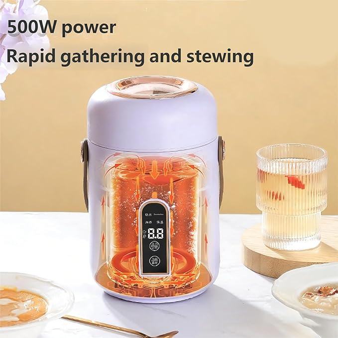 Electric Stew Pots Portable Soup Insulation Bucket Rice Cooker for Cooking Keeping Warm Easy to Use Electric Stew Pot