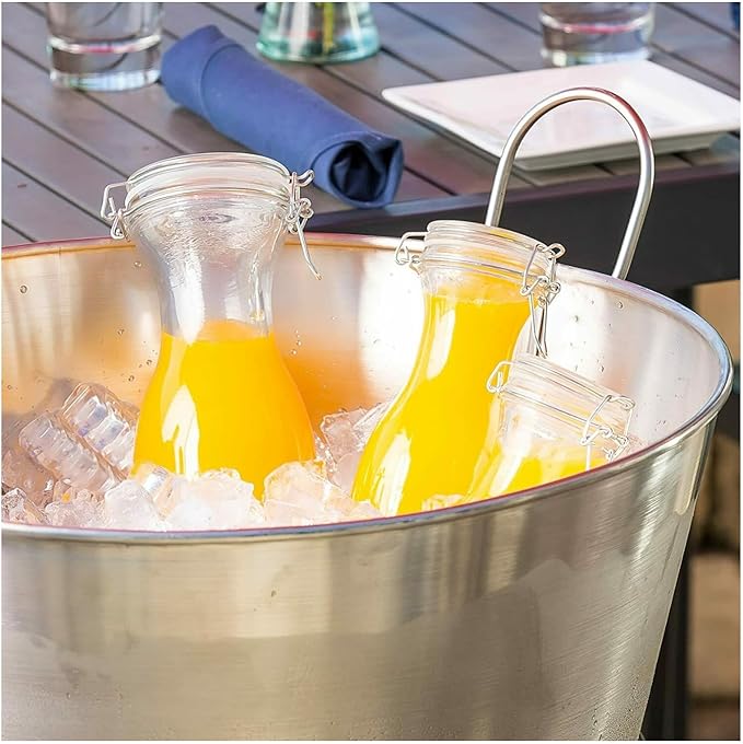 ChefWave Milkmade Non-Dairy Milk Maker Bundle with 2 Pack Resealable Glass Storage Carafes 34oz (3 Items)