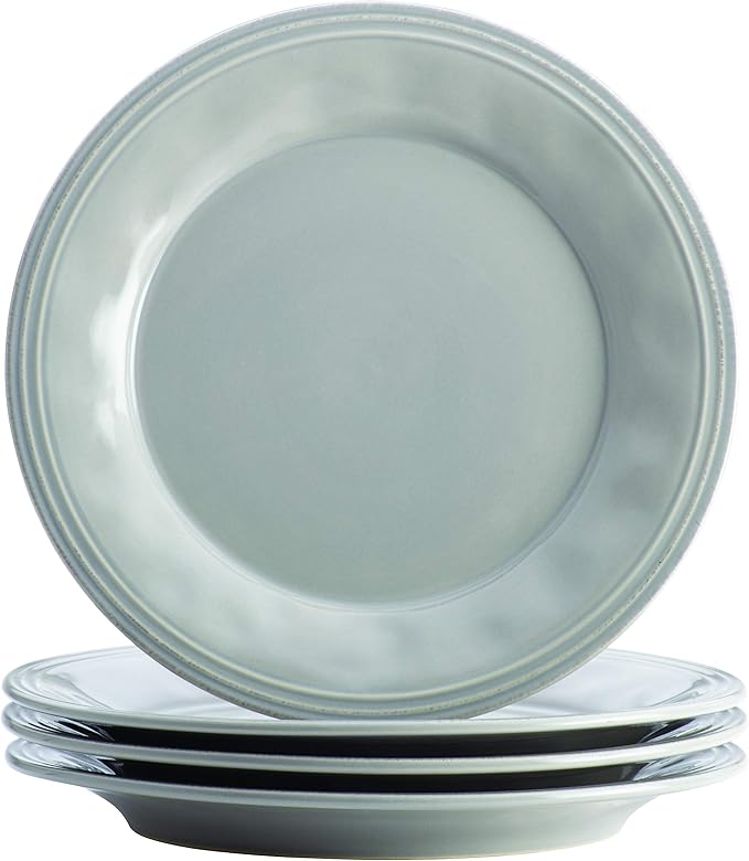 Rachael Ray Cucina Dinnerware 16-Piece Stoneware Dinnerware Set Sea -Salt Grey