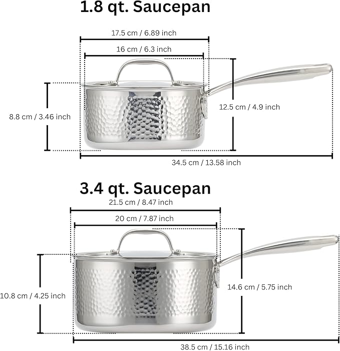 Premium Stainless Steel 9 Piece Cookware Set (Oven and Dishwasher Safe)