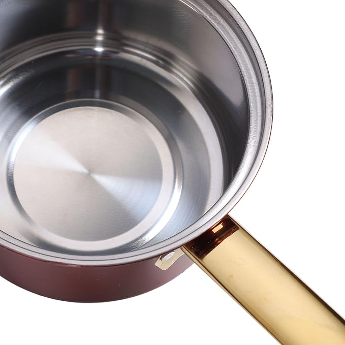 6 Piece Stainless Steel Pan Set Stainless Steel Cookware Set Induction Frying Pan Pot Cookware Saucepan Set with Lids Multifunctional Frying Pans Milk Pans for Kitchen Cooking