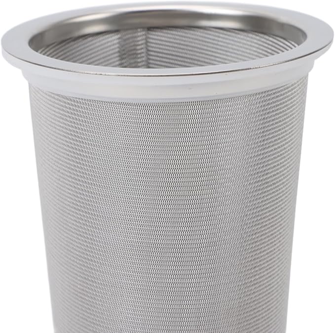Focket Cold Brew Coffee Maker Thick Glass Leak Proof Mason Jar with Stainless Steel Filter for Iced Coffee Single Serve and Tea Brewing Home Office (1000ml)