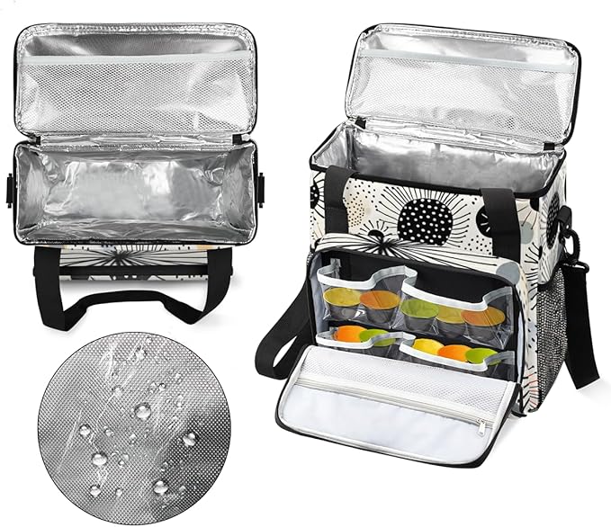 Watercolor Dandelion Coffee Maker Carrying Bag Retro Dandelion Travel Storage Bag Compatible with K-Mini or K-Mini Plus Single Serve Coffee Brewer Carrying Case with Pockets &amp Shoulder Strap