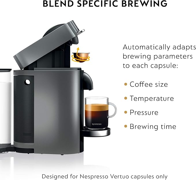 De'Longhi Nespresso Vertuo Plus Coffee and Espresso Maker by De'Longhi Titan