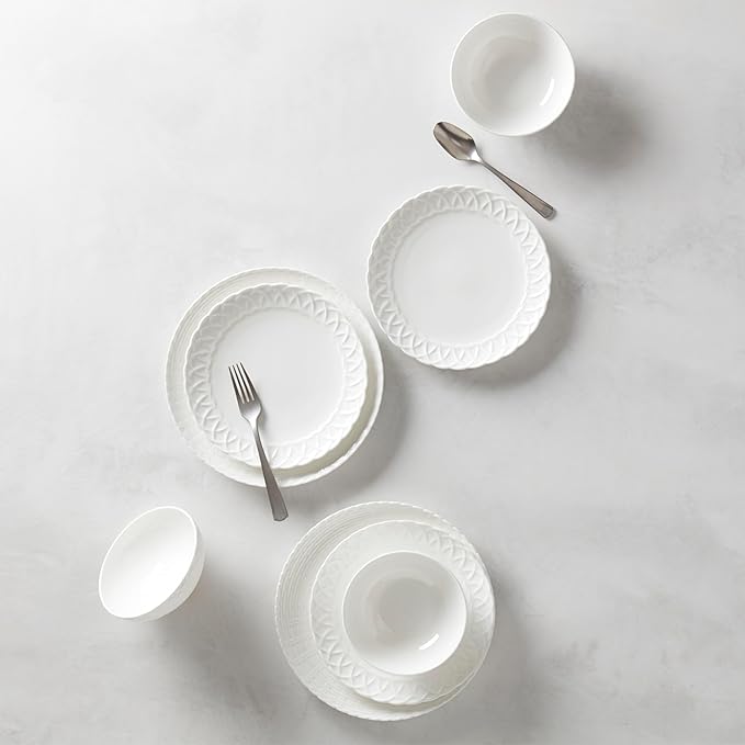 Lenox Wicker Creek Accent Plates Set of 4 4.28 White