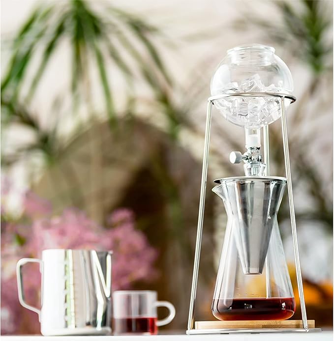 Coffee Pot Cold Ice Drip Water Drip Coffee Maker Reusable Glass Filter Glass Tools Espresso Coffee Dripper Pot Ice Cold Brew Coffee Machine