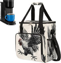 Funny Cock Coffee Maker Carring Bag Travel Carrying Storage Tote Bag Compatible with Keurig K-Mini or K-Mini Plus Portable Single Serve Coffee Brewer Case with Pockets for K-cup Pods