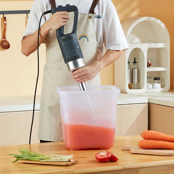 Happybuy Commercial Immersion Blender 750W 16 Heavy Duty Hand Mixer Variable Speed Stick Blender with 304 Stainless Steel Blade Multi-Purpose Portable Mixer