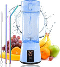 13.5oz Portable Blender for Smoothies Shakes and Juices - USB Rechargeable Mini Blender Cup With Protection Design for Home Office Outdoors - Multi-purpose BM1-B1