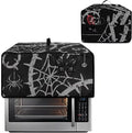 Doojoayie Toaster Cover 4 Slice Kitchen Appliance Covers 18.5x14.5x 9 Small Appliance Dust Protector with Top Handle Easy to Storange Spider Web Print