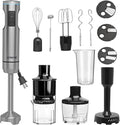 Handheld Immersion Blender Bundle 1000W Powerful 11-in-1 Set for SmoothiesOrange JuicerMinced meatMilk frotherEgg Beater Dough Hook Vegetable Chopper Potato Masher