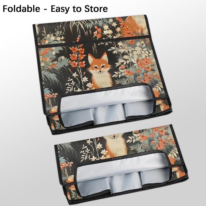 cfpolar Kitchen Aid Mixer Cover Compatible with 6-8 Quarts Animal Fox Flower Stand Mixer Cover Kitchen Aid Mixers Accessories Appliance Organizer Bag Dust Covers with Zipper Pocket
