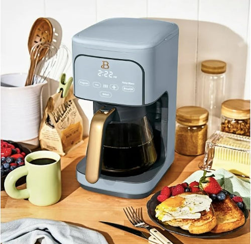 12-Cup Programmable Coffee Maker with Touch Display ~ Cornflower Blue