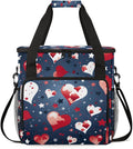 Glowing Patriotism 4th of July Coffee Maker Carrying Bag Travel Storage Bag Compatible with K-Mini or K-Mini Plus Single Serve Coffee Brewer Carrying Case with Multiple Pockets &amp Shoulder Strap