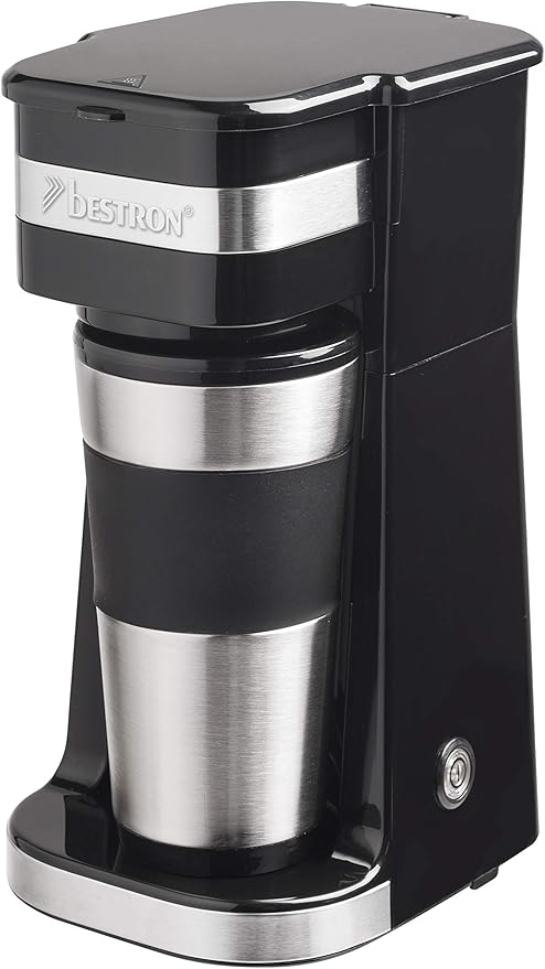 Bestron Coffee Machine with Insulated Cup Black/silver