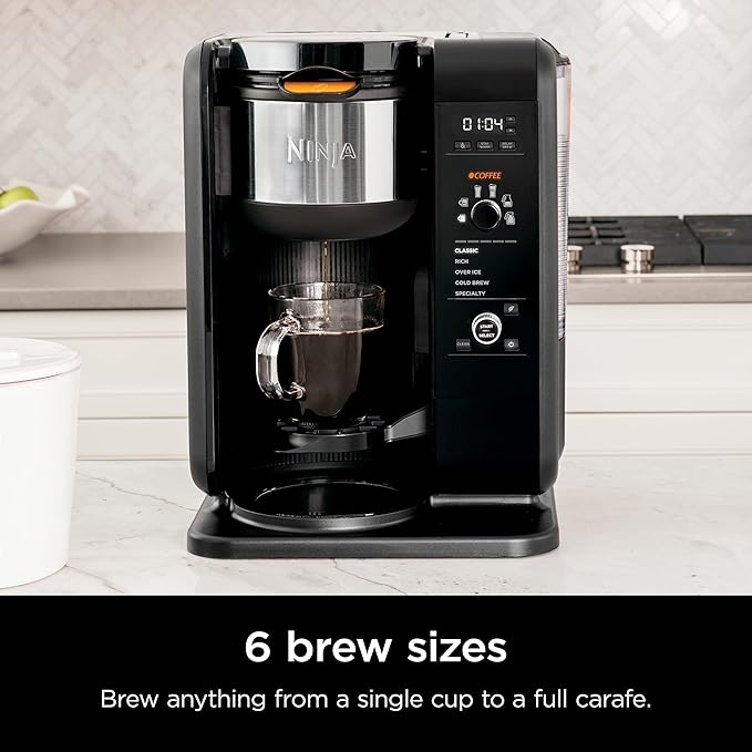 Shark Ninja CP307 Hot and Cold Brewed System W/Thermal Carafe Coffee Maker Black