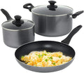 Culinary Edge 5-Piece Nonstick Cookware Set with Dutch Oven Saucepan and Fry Pan