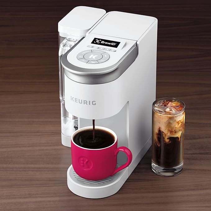 Keurig K-Supreme SMART Single Serve Coffee Maker With WiFi Compatibility 4 Brew Sizes And 66oz Removable Reservoir Compatible with Alexa White