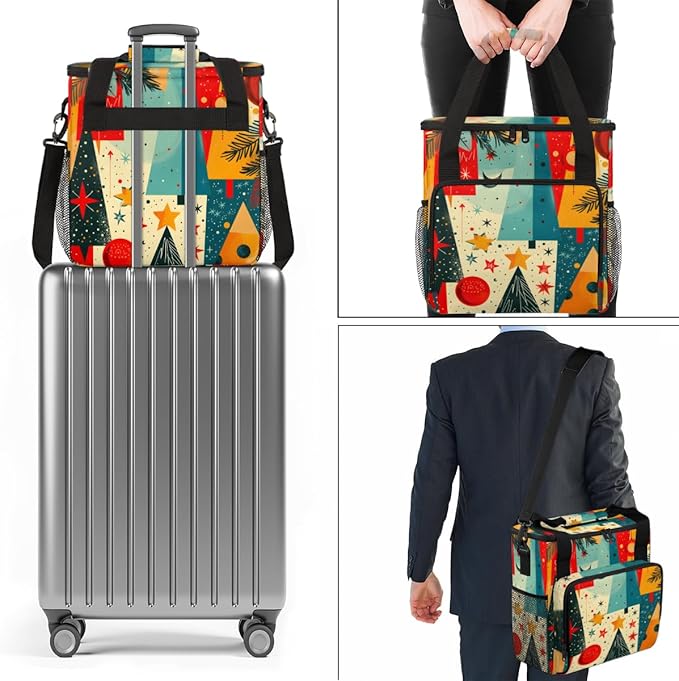 Abstract Tree Coffee Maker Carrying Bag Mystical Tree Travel Storage Bag Compatible with K-Mini or K-Mini Plus Single Serve Coffee Brewer Carrying Case with Multiple Pockets &amp Shoulder Strap
