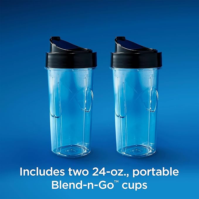 Oster Blender and Food Processor Combo with 3 Settings for Smoothies Shakes and Food Chopping Includes 2 24-Ounce Cups and Lids Carbon Grey