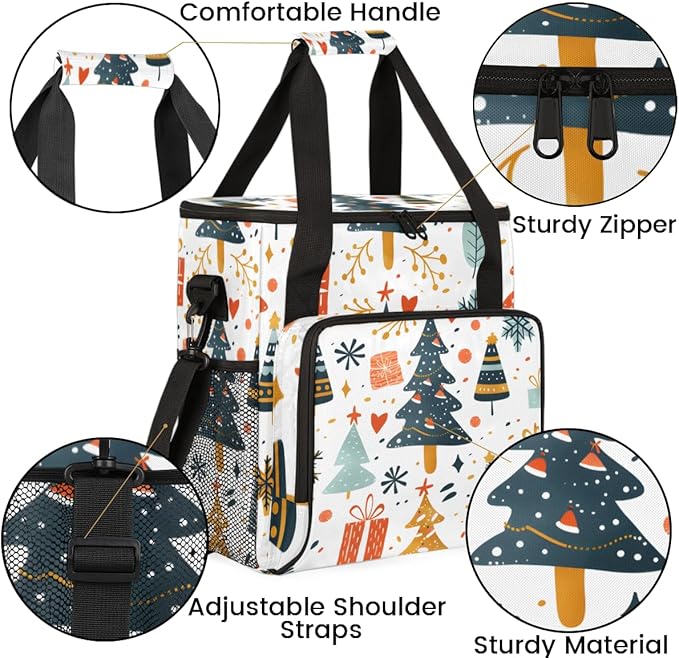 Magical Tree Coffee Maker Carrying Bag Christmas Gift Travel Storage Bag Compatible with K-Mini or K-Mini Plus Single Serve Coffee Brewer Carrying Case with Multiple Pockets &amp Shoulder Strap