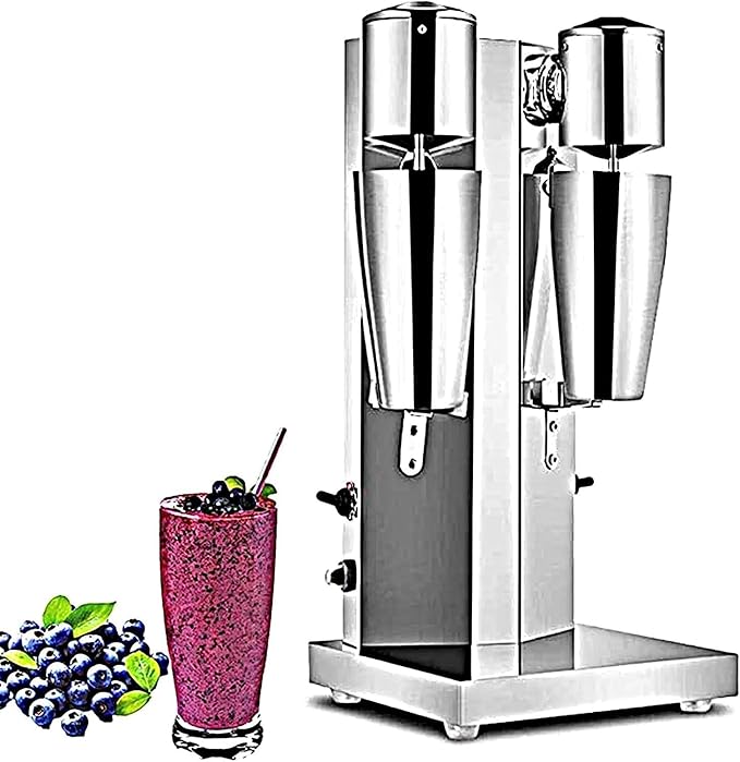 Milkshake MakerMilkshake Machine 2 Speed Adjustable Electric Milkshake Maker Stainless Steel Ice Cream Maker Blender for Home Business