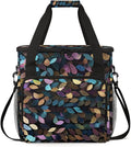 Botanic Feather Coffee Maker Carrying Bag Portable Travel Storage Tote Bag Compatible with K-Mini or K-Mini Plus Single Serve Coffee Brewer Carrying Case with Multiple Pockets &amp Shoulder Strap