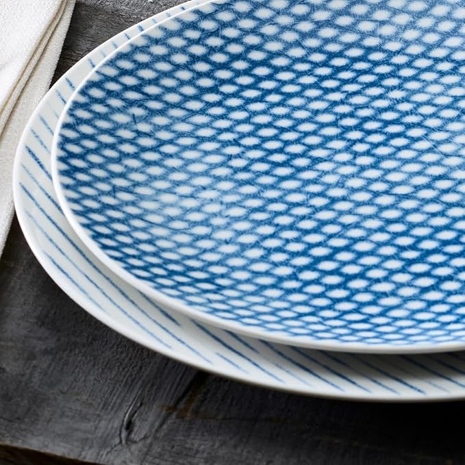 Noritake Blue Hammock 12-Piece Coupe Dinnerware Set Service for 4