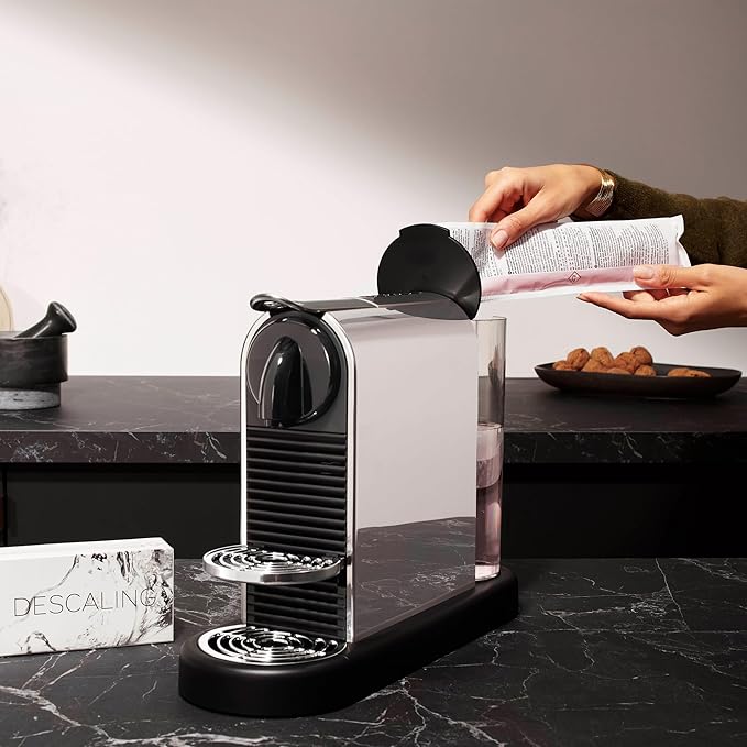 Nespresso Vertuo Coffee and Espresso Maker by Breville Chrome Descaling Kit
