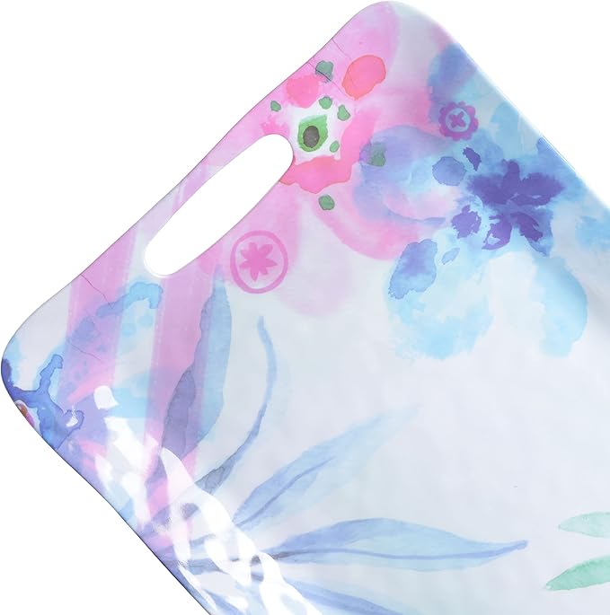 Spice by Tia Mowry Cinnamon Twist 2 Piece Decorated Melamine Serving Trays