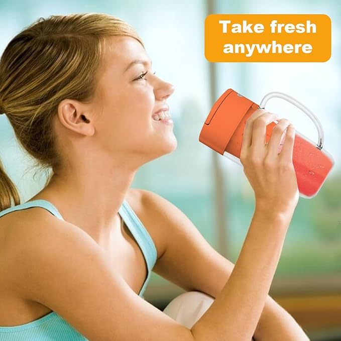Portable Blender 10 oz Mini Personal Blender for Smoothies Fruits and Veggies with Rechargeable USB Easy to Clean suitable for Traveling or Camping