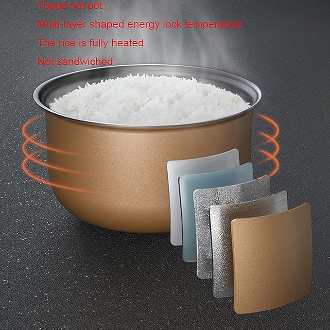 Rice Cooker Household Multifunctional Portable Small Rice Cooker Reservation and Heat Preservation for 2-4 People
