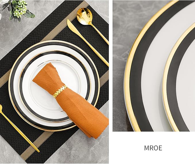 8-piece bone china dinnerware set porcelain dinnerware set dinnerware sets dishes set for 2 hotel dishwasher safe banquet wedding family gathering Gift for Mother's Day