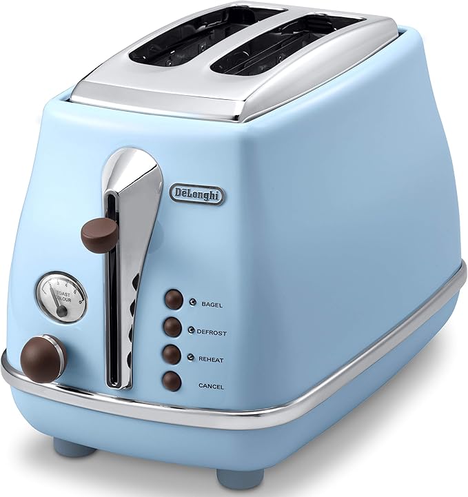 DeLonghi Pop-up toaster 「ICONA Vintage Collection」CTOV2003J-AZ (Azzurro Blue)【Japan Domestic genuine products】