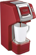 Hamilton Beach 49945 FlexBrew Single-Serve Coffee Maker Compatible with Pod Packs and Grounds 1 Cup Red