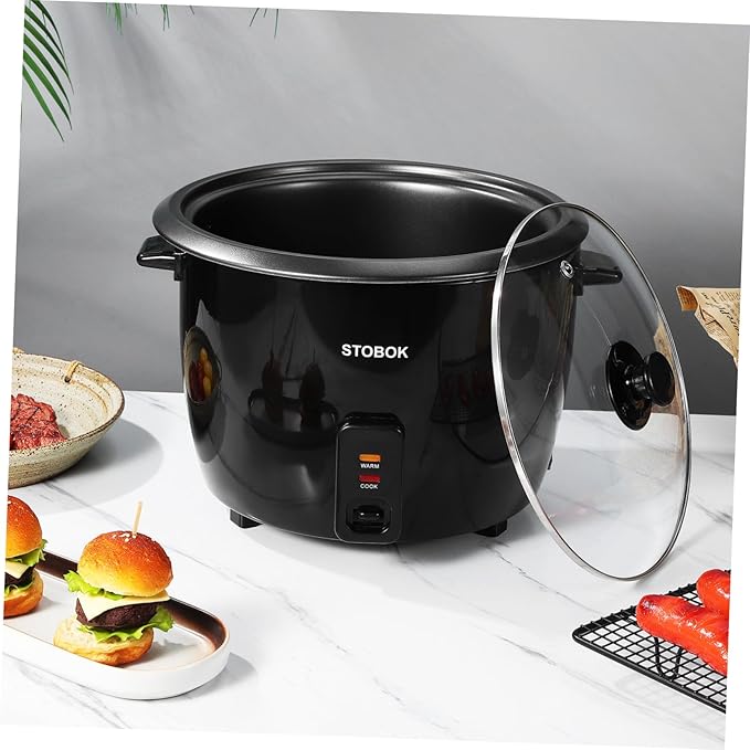 Electric Rice Cooker Multi-functional Grain Cooker for Rice Porridge Stews Household Kitchen Appliance with US Plug and Automatic Keep Warm Function Compact Design for Dorms and