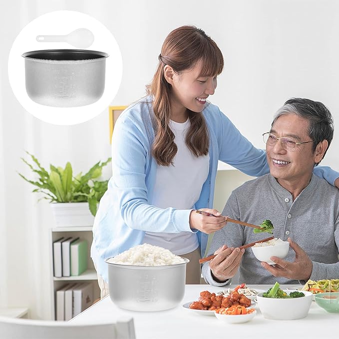 Cabilock Rice Cooker Inner Pot Replace Liner Stainless Steel Cooker Random Style