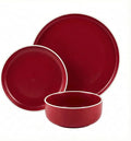 Plates and Bowls Sets12 Pieces Round Porcelain Dinnerware SetsDishes Plates Dishware SetsChip Resistant Ceramic Dish Set Dining Dinner Ware Service for 4