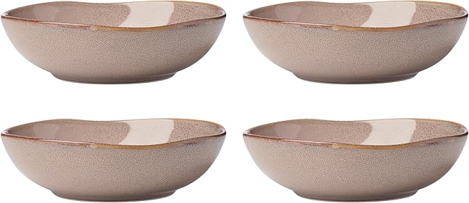 Oneida 899212 Organic Shades Clay Pasta Bowls Set Of 4 Service For 4