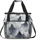 Halloween Ghosts Coffee Maker Carrying Bag Cartoon Ghosts Travel Storage Bag Compatible with K-Mini or K-Mini Plus Single Serve Coffee Brewer Carrying Case with Multiple Pockets &amp Shoulder Strap