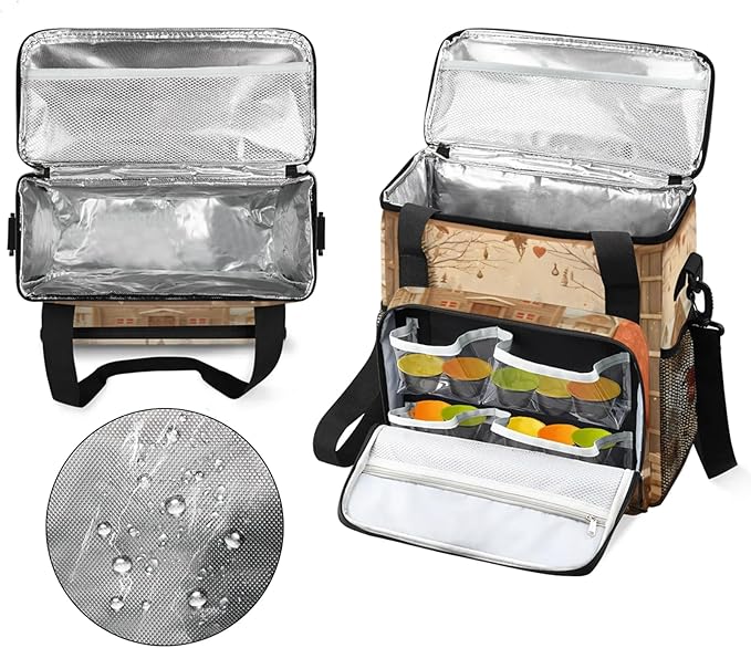 Warm Home Coffee Maker Travel Bag for Keurig K-Mini/K-Mini Plus Insulated Waterproof Tote with Pockets for K-Cup Portable Single-Serve Brewer Case