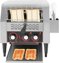 Commercial Toaster 300Slices/Hour Opening Heavy Duty Commercial ToasterRestaurant Toaster for CafesBuffets Restaurants and Coffee shops-110V1900W