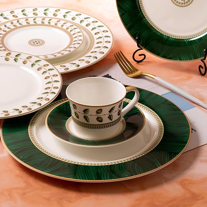 24-piece porcelain dinnerware setdinnerware setsbone china dinnerware setdishes set for 6banquet hotel family gathering wedding Gift for Mother's Day Gift for mom (set for 6)