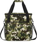 Classic Camouflage Coffee Maker Travel Bag for Keurig K-Mini/K-Mini Plus Insulated Waterproof Tote with Pockets for K-Cup Portable Single-Serve Brewer Case