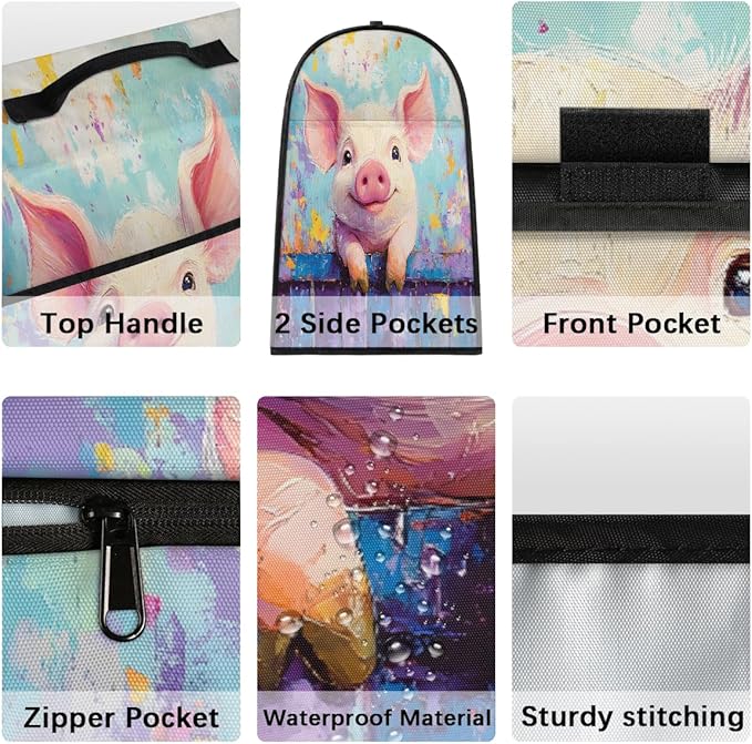 cfpolar Kitchen Aid Mixer Cover Compatible with 6-8 Quarts Animal Pig Cute Stand Mixer Cover Kitchen Aid Mixers Accessories Appliance Organizer Bag Dust Covers with Zipper Pocket